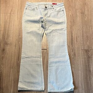 X2 Express Light Wash Flare Jeans Slim Low Rise Size 10 Vintage